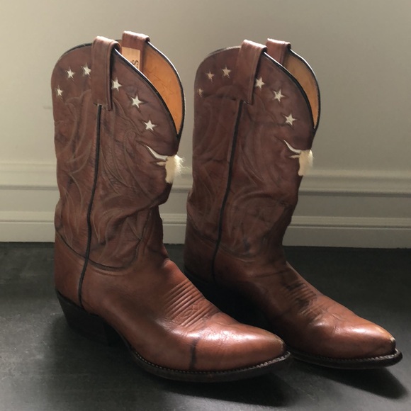 Handmade Leather Billy Martin Cowboy Boots - Picture 1 of 8